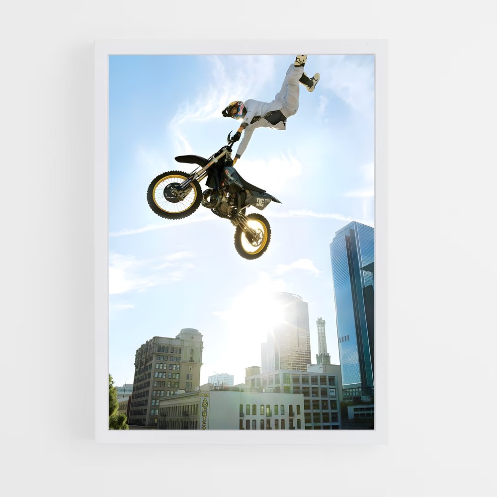 Poster Airborne Adrenaline – affiche Motocross freestyle (vue 3)